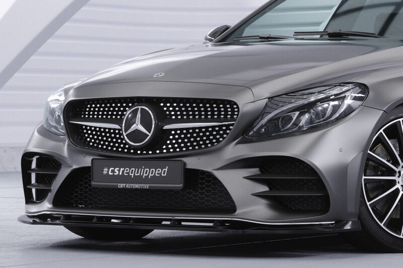 Lip delantero CSR Automotive para Mercedes-Benz Clase C W205 AMGine CSL696 Negro Mate 3