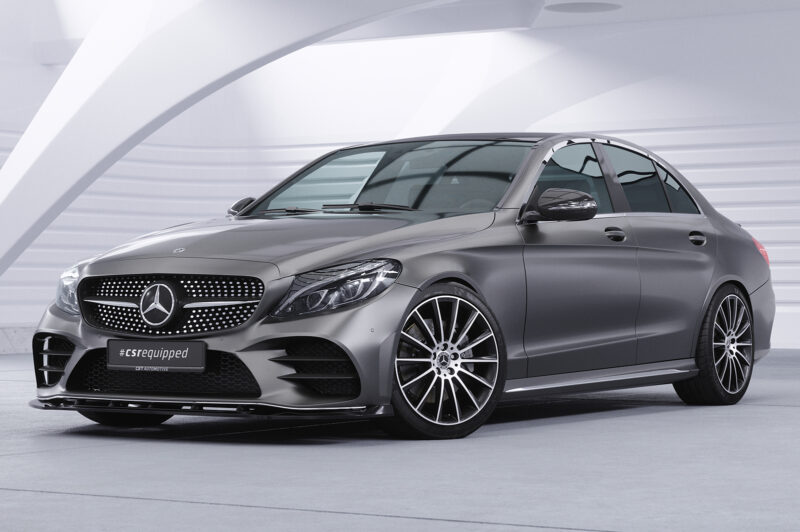 Lip delantero CSR Automotive para Mercedes-Benz Clase C W205 AMGine CSL696 Negro Mate 4