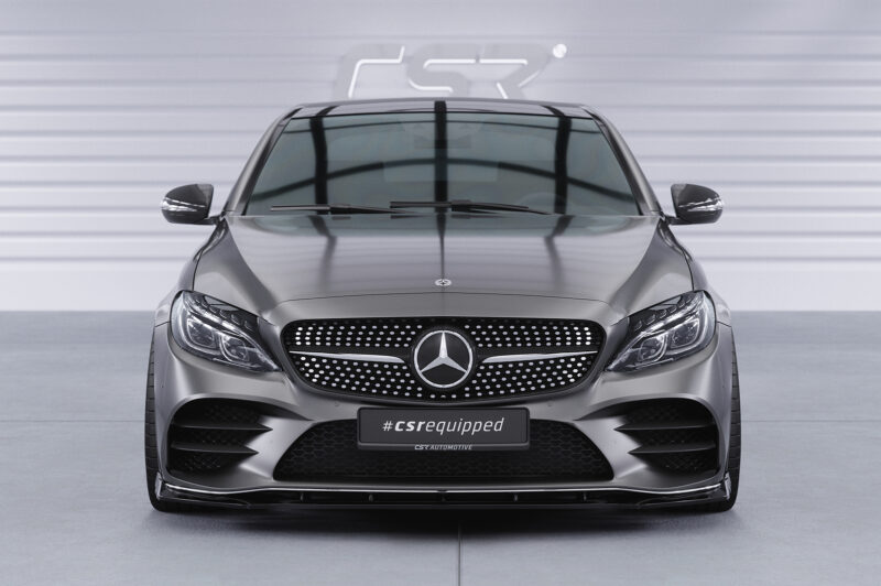 Lip delantero CSR Automotive para Mercedes-Benz Clase C W205 AMGine CSL696 Negro Mate 6