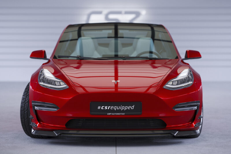 Lip delantero CSR Automotive para Tesla Model 3 CSL701 Negro Mate 5