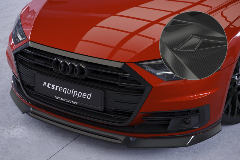 Lip delantero CSR Automotive para Audi A8 (D5) CSL705 Carbon Look 1