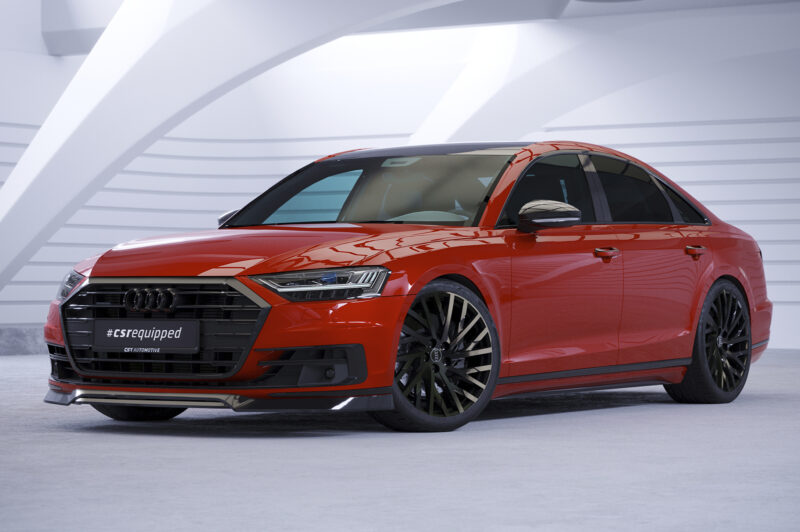 Lip delantero CSR Automotive para Audi A8 (D5) CSL706 Negro Mate 4