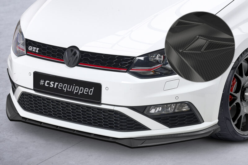 Lip delantero CSR Automotive para VW Polo 5 (Typ 6C) GTI CSL709 Carbon Look 1
