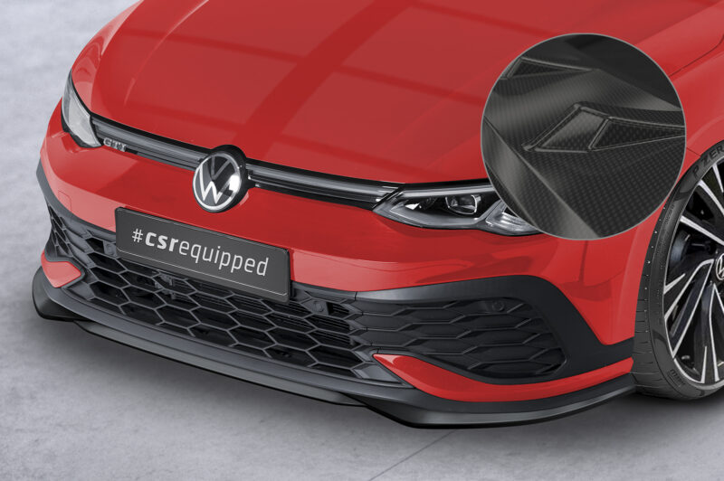 Lip delantero CSR Automotive para VW Golf 8 (tipo CD) GTI Clubsport CSL711 Carbon Look 1