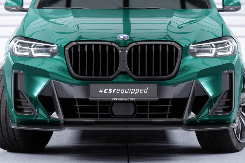 Lip delantero CSR Automotive para BMW X3 G01 / X4 G02 M paquete CSL722 Negro Mate 5