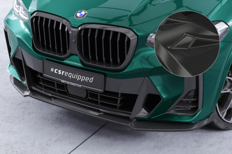 Lip delantero CSR Automotive para BMW X3 G01 / X4 G02 M paquete CSL722 Carbon Look 1