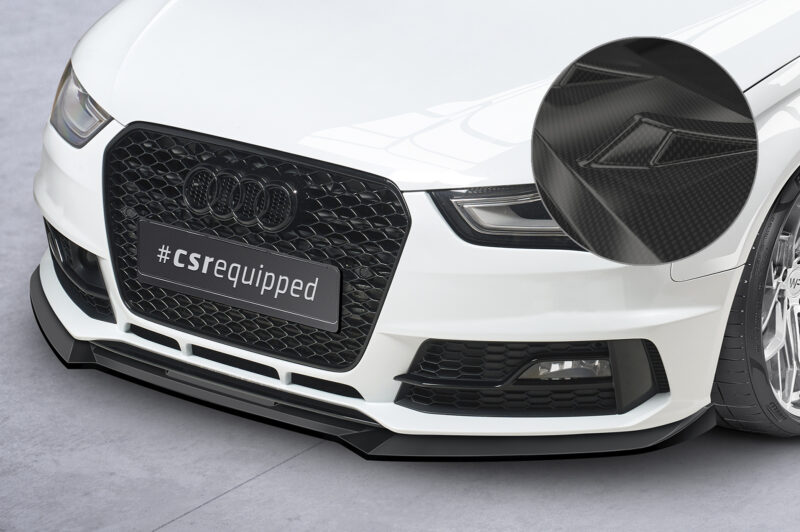 Lip delantero CSR Automotive para Audi A4 B8 (Tipo 8K) CSL723 Carbon Look 1
