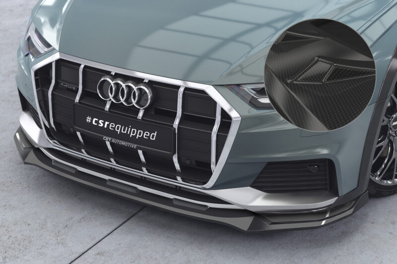 Lip delantero CSR Automotive para Audi A6 C8 (Tipo 4K/F2) Allroad CSL726 Carbon Look 1