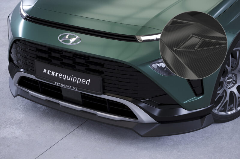 Lip delantero CSR Automotive para Hyundai Bayon CSL733 Carbon Look 1