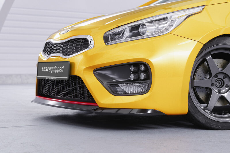 Lip delantero CSR Automotive para Kia Ceed (JD) GT/ Pro Ceed (JD) GT CSL743 Negro Mate 2