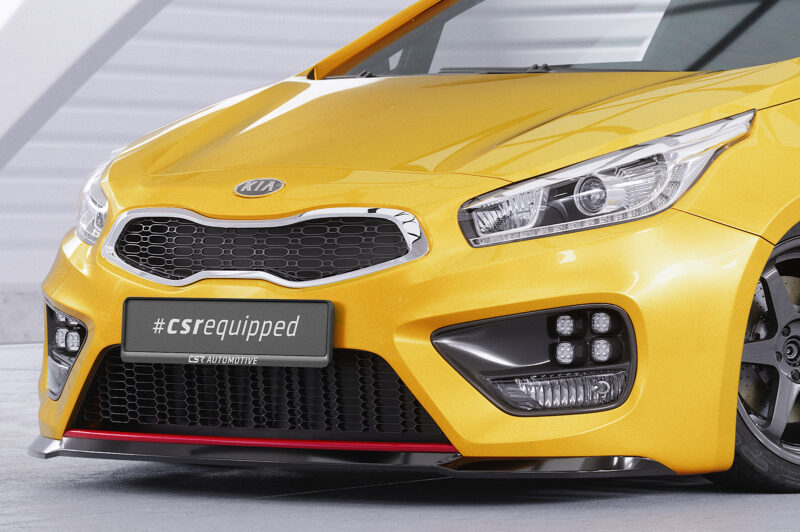Lip delantero CSR Automotive para Kia Ceed (JD) GT/ Pro Ceed (JD) GT CSL743 Negro Mate 3