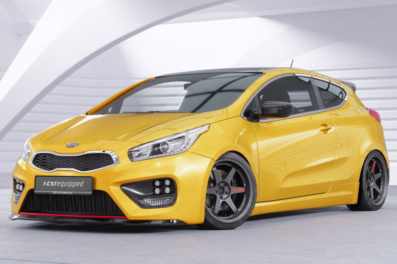 Lip delantero CSR Automotive para Kia Ceed (JD) GT/ Pro Ceed (JD) GT CSL743 Negro Mate 4