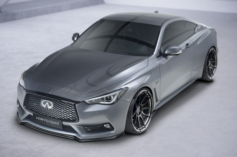 Lip delantero CSR Automotive para Infiniti Q60 CSL754 Negro Mate 2