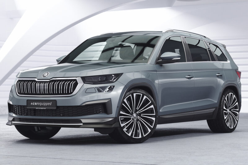 Lip delantero CSR Automotive para Skoda Kodiaq CSL759 Negro Mate 4