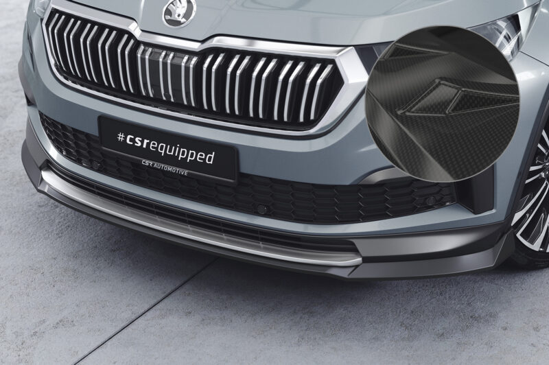 Lip delantero CSR Automotive para Skoda Kodiaq CSL759 Carbon Look 1