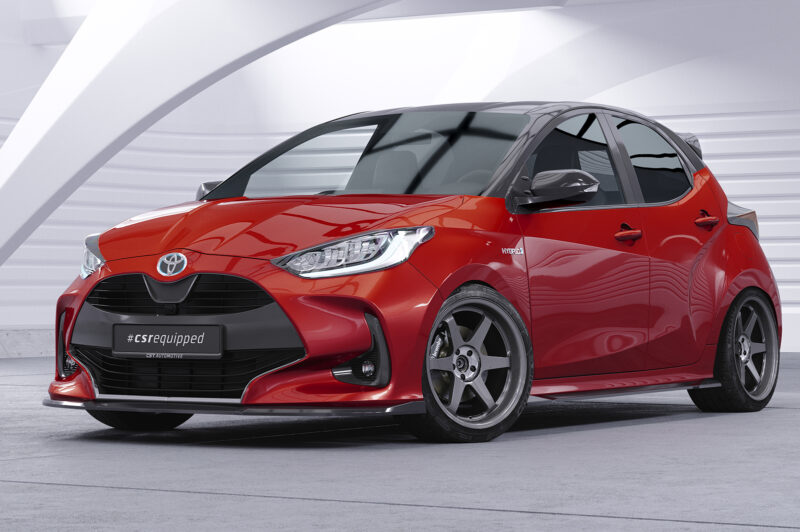 Lip delantero CSR Automotive para Toyota Yaris (XP21) CSL765 Negro Mate 4