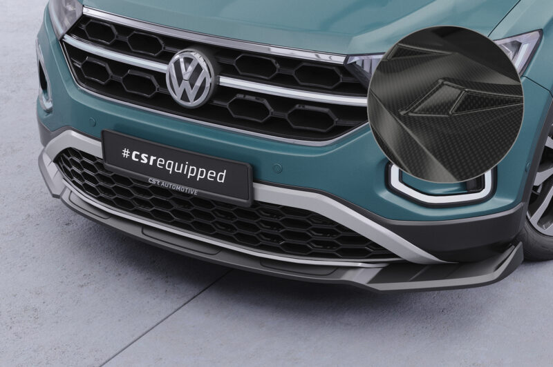 Lip delantero CSR Automotive para VW T-Roc (A1) Facelift CSL766 Carbon Look 1
