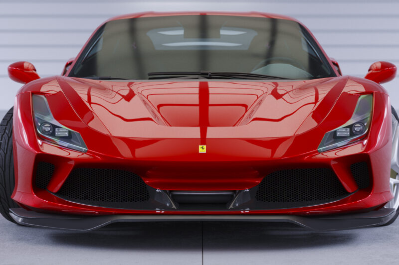 Lip delantero CSR Automotive para Ferrari F8 Tributo / Spider CSL767 Negro Mate 5