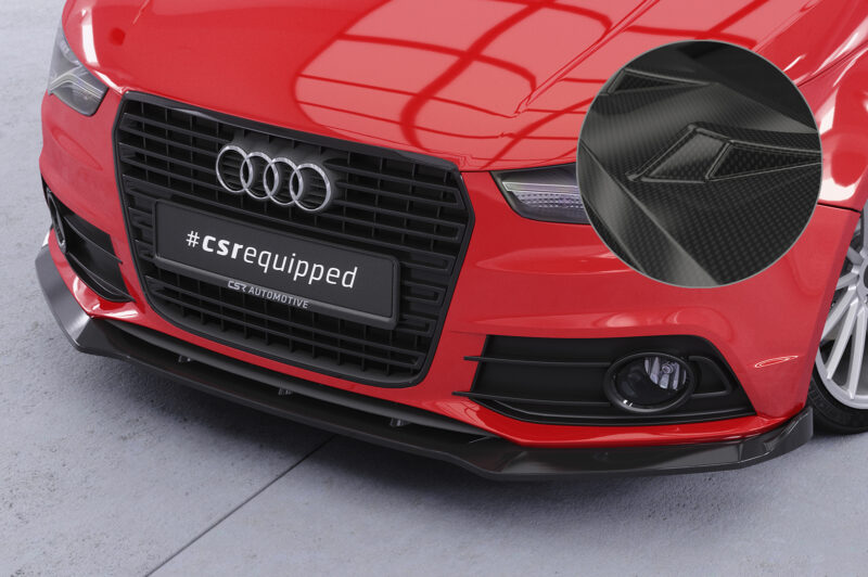 Lip delantero CSR Automotive para Audi A1 (8X) Sine CSL773 Carbon Look 1