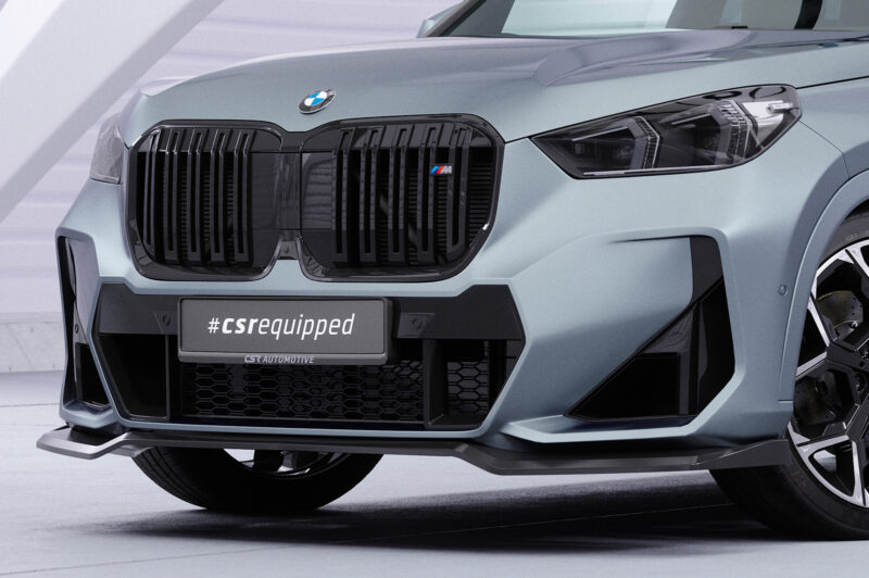 Lip delantero CSR Automotive para BMW X1 U11 paquete M CSL777 Negro Mate 3