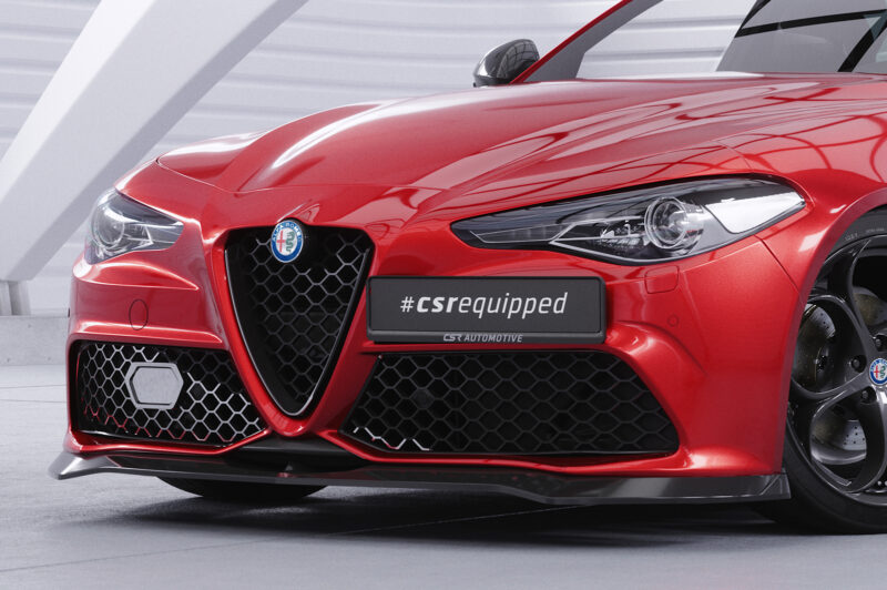 Lip delantero CSR Automotive para Alfa Romeo Giulia (952) Veloce CSL782 Negro Mate 3