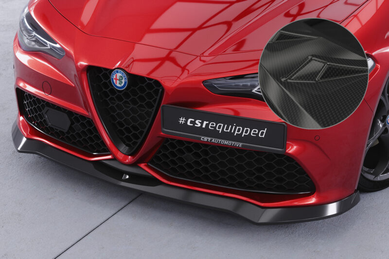 Lip delantero CSR Automotive para Alfa Romeo Giulia (952) Veloce CSL782 Carbon Look 1