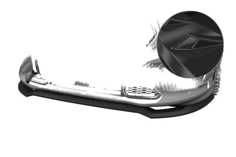 Lip delantero CSR Automotive para Ford Transit Custom / Tourneo Custom Sport CSL803 Carbon Look 1