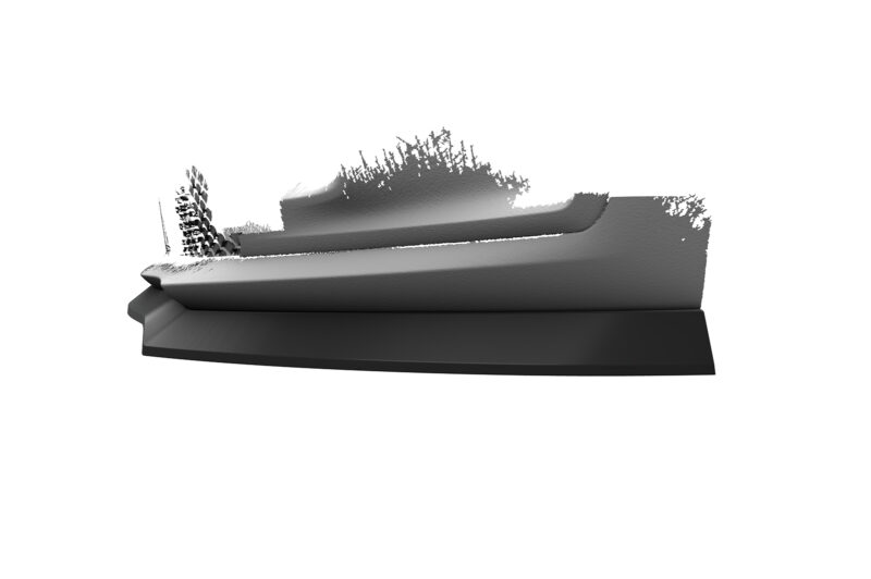 Lip delantero CSR Automotive para Mercedes Benz Clase T / Citan (W420) CSL804 Negro Mate 2