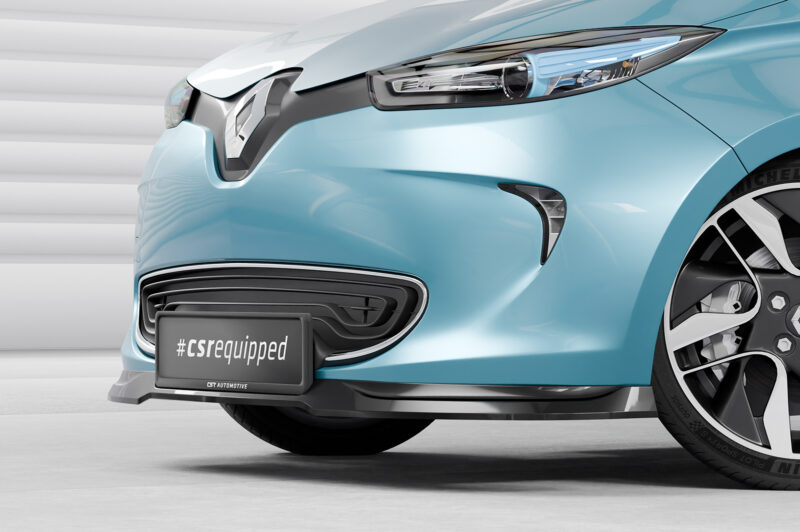 Lip delantero CSR Automotive para Renault Zoe CSL806 Negro Mate 2