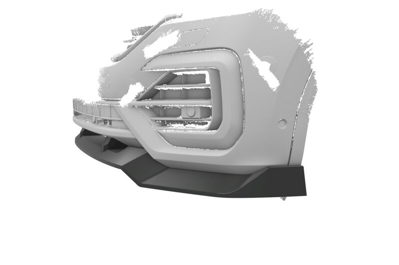 Lip delantero CSR Automotive para VW Touareg 3 (Tipo CR) Rine CSL813 Negro Mate 3