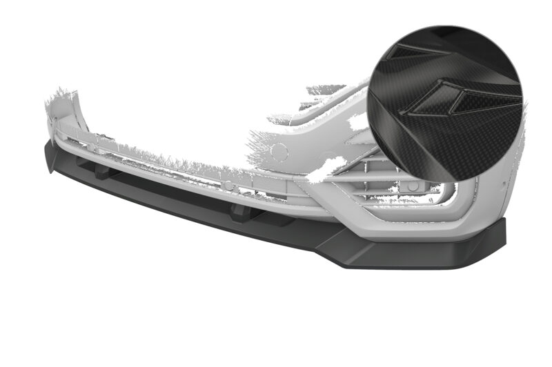 Lip delantero CSR Automotive para VW Touareg 3 (Tipo CR) Rine CSL813 Carbon Look 1