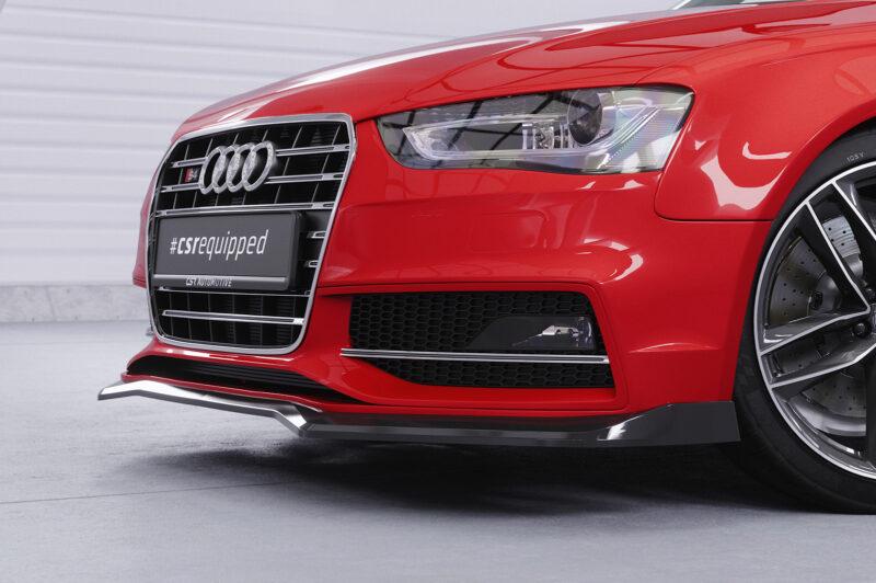 Lip delantero CSR Automotive para Audi A4 / S4 B8 (Tipo 8K) CSL825 Negro Mate 2