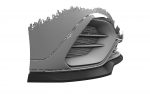 Lip delantero CSR Automotive para Mercedes-Benz EQE V295 AMG / AMGine CSL828 Negro Mate 2