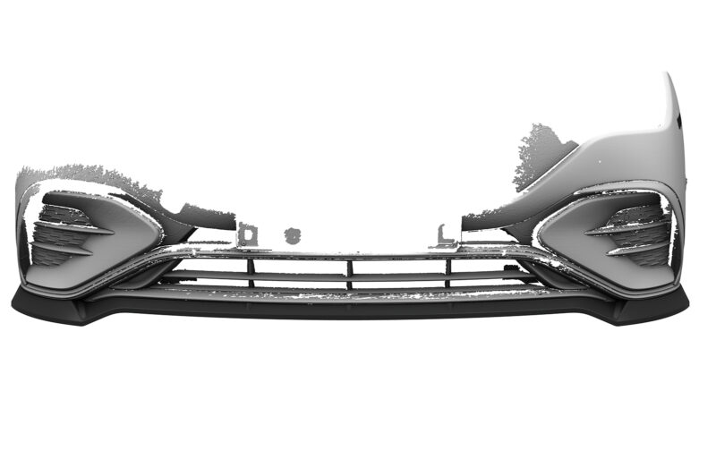Lip delantero CSR Automotive para Mercedes-Benz EQE V295 AMG / AMGine CSL828 Negro Mate 3
