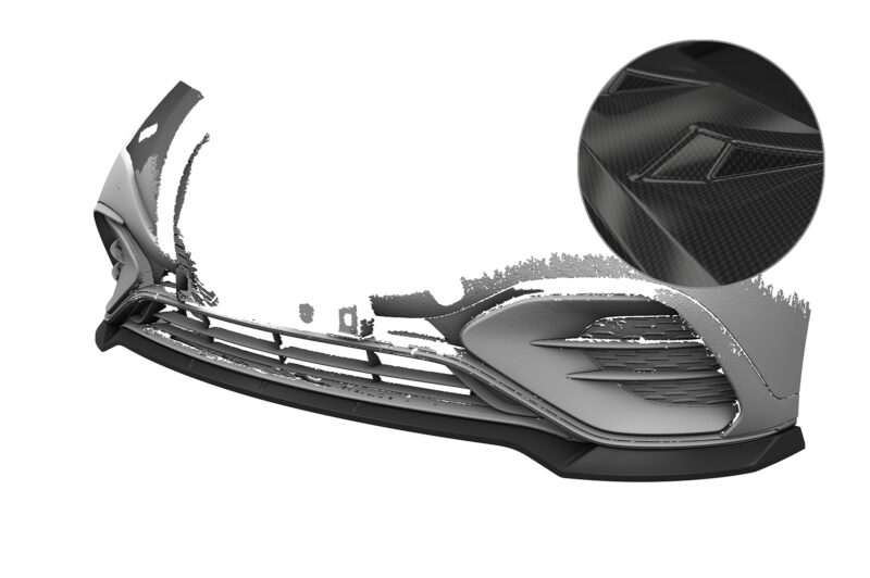 Lip delantero CSR Automotive para Mercedes-Benz EQE V295 AMG / AMGine CSL828 Carbon Look 1