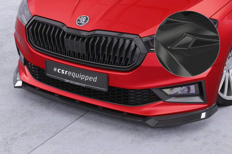 Lip delantero CSR Automotive para Skoda Fabia 4 Monte Carlo CSL829 Carbon Look 1