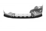 Lip delantero CSR Automotive para Volvo S60 (3.a generación) / V60 (2.a generación) CSL830 Negro Mate 5
