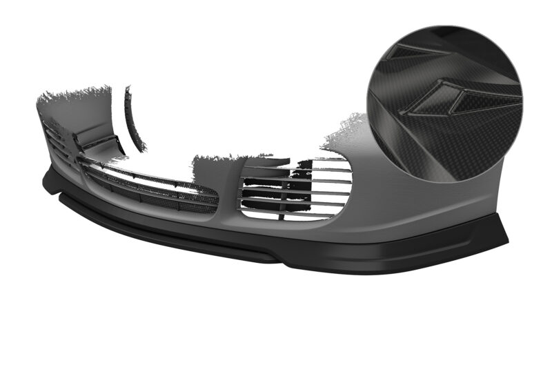 Lip delantero CSR Automotive para Porsche 911/996 CSL831 Carbon Look 1