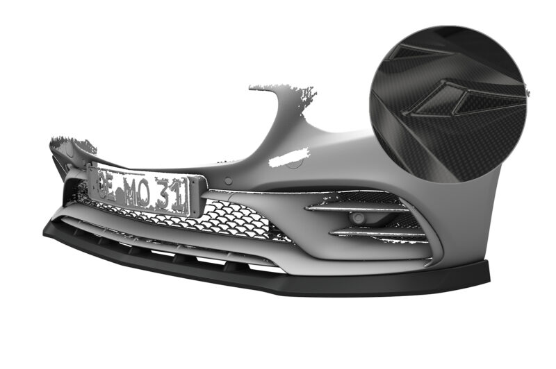 Lip delantero CSR Automotive para Mercedes-Benz SLC R172 43 AMG CSL833 Carbon Look 1