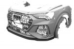 Lip delantero CSR Automotive para Audi RSQ3 (F3) CSL838 Negro Mate 5