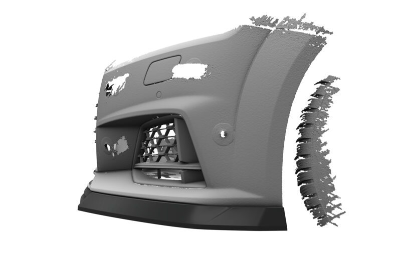 Lip delantero CSR Automotive para Audi TT FV/8S CSL840 Negro Mate 2