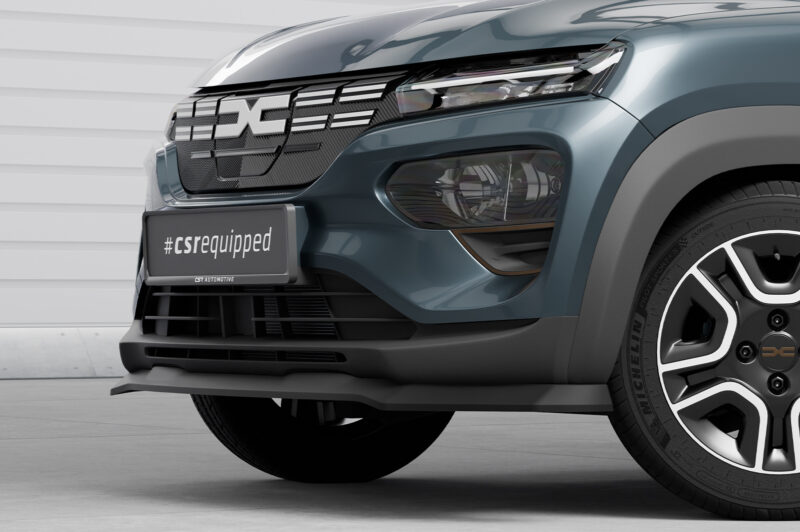 Lip delantero CSR Automotive para Dacia Spring Electric CSL843 Negro Mate 2