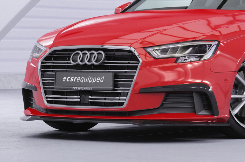 Lip delantero CSR Automotive para Audi A3 8V CSL857 Negro Mate 3