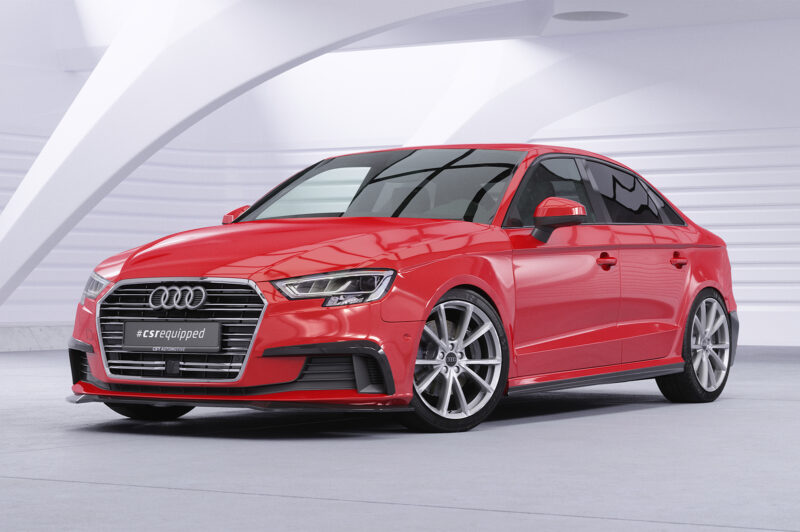 Lip delantero CSR Automotive para Audi A3 8V CSL857 Negro Mate 4