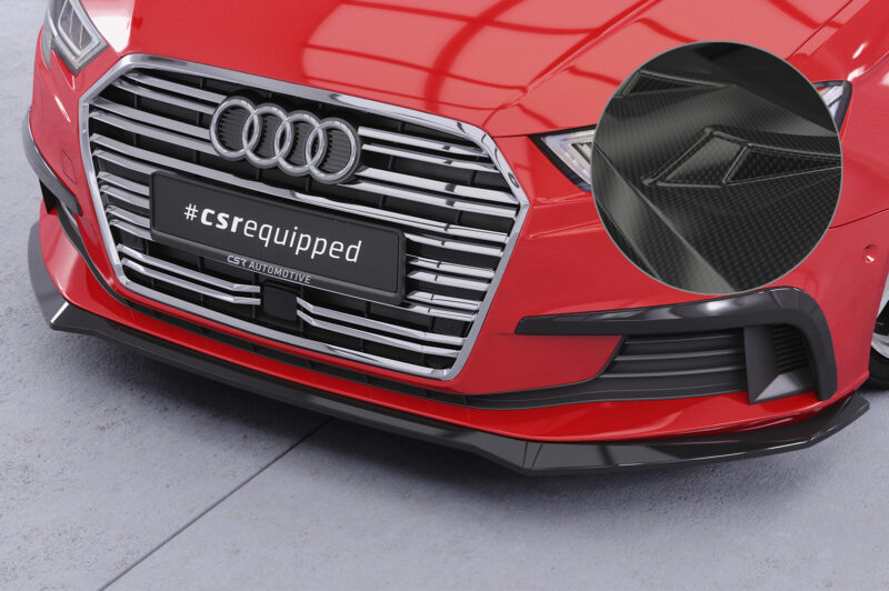 Lip delantero CSR Automotive para Audi A3 8V CSL857 Carbon Look 1