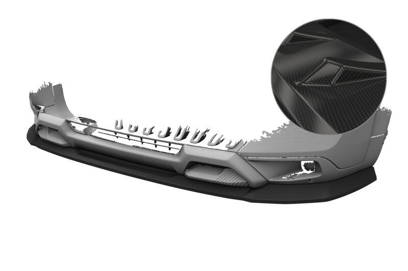 Lip delantero CSR Automotive para Citroen C3 Aircross 2 CSL859 Carbon Look 1
