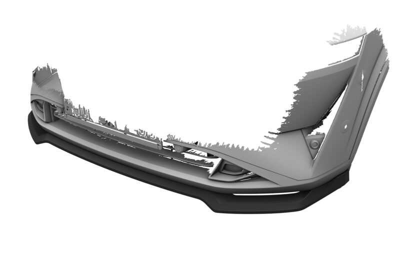 Lip delantero CSR Automotive para Nissan Qashqai (J12) CSL866 Negro Mate 3