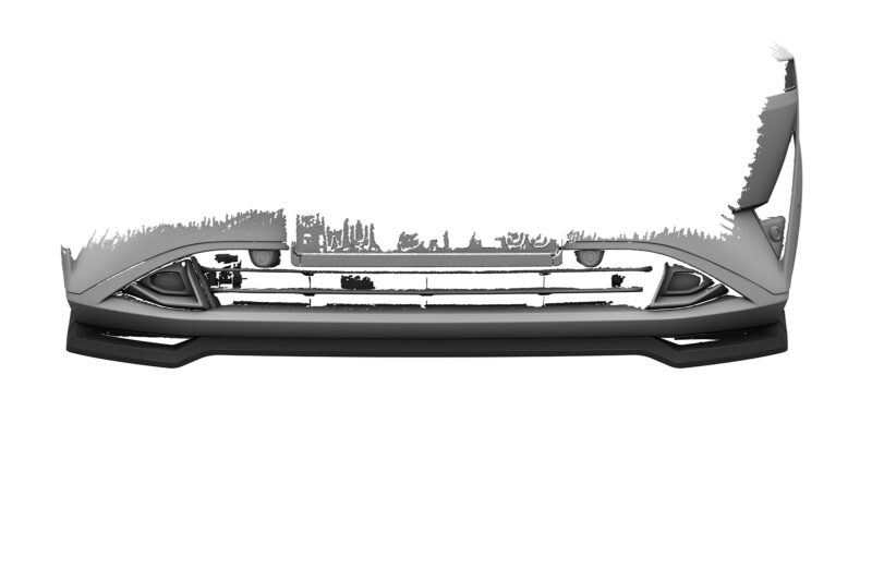 Lip delantero CSR Automotive para Nissan Qashqai (J12) CSL866 Negro Mate 4