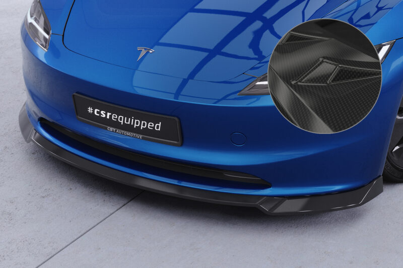 Lip delantero CSR Automotive para Tesla Model 3 CSL869 Carbon Look 1