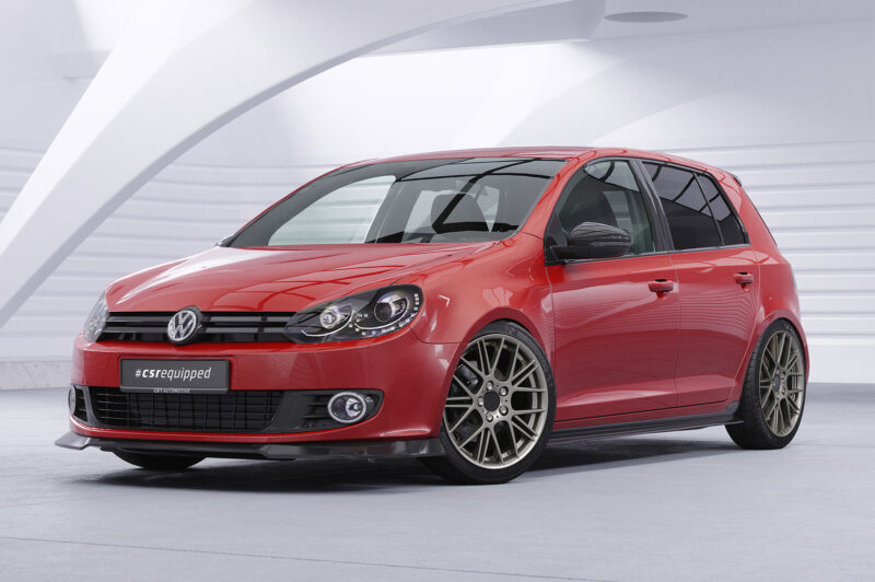 Lip delantero CSR Automotive para VW Golf 6 (Tipo 5K1) CSL877 Negro Mate 4